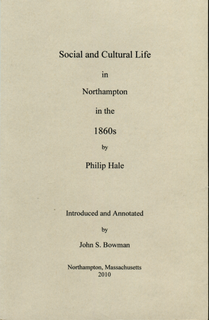 Social and cultural life in Northampton in the 1860s