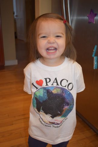 A Child Wearing the I Heart Paco T-Shirt