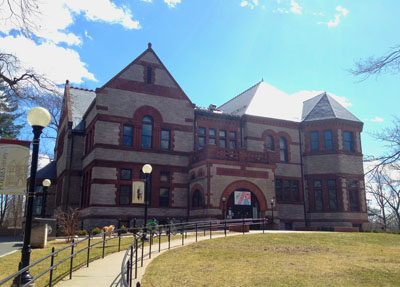 Photograph of Forbes Library on an early spring day