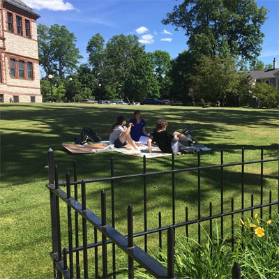 Teen Advisory Board on west lawn