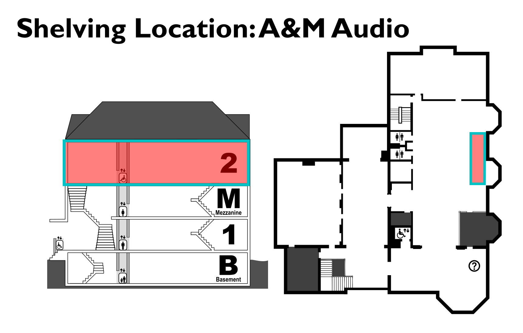 map showing the location of A&M audio