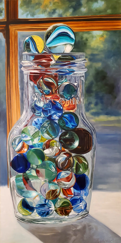McCormick, oil on canvas, 30x60", by Susan Valentine