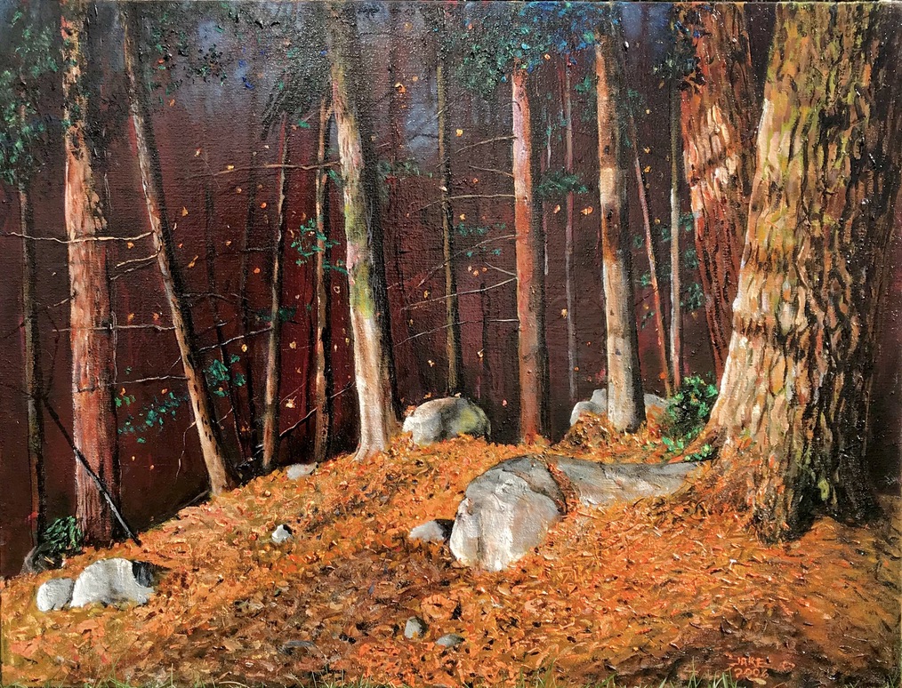 Sacrifice Hill, oil on canvas, by Jacques Graton
