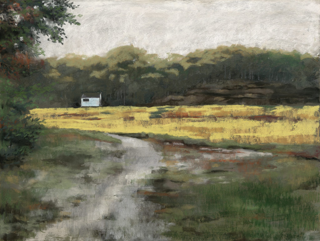 Along the Pamet River- pastel, by Stephanie Vignone