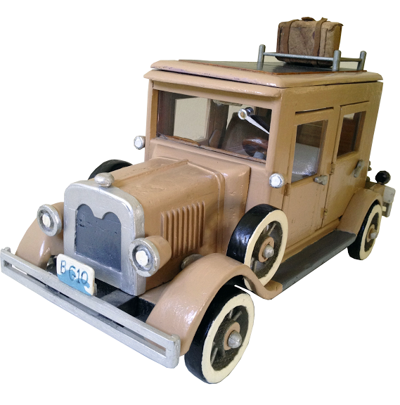 Bonnie & Clyde Car, wood crafted by Louis Leone