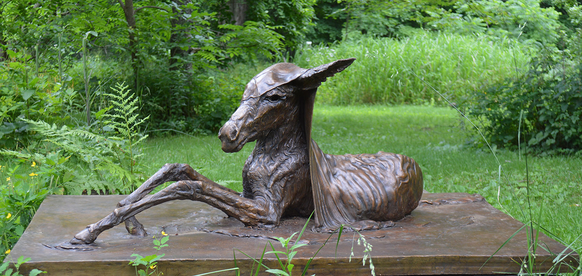 Birth of a Foal, Bronze, by Stephen Saxenian