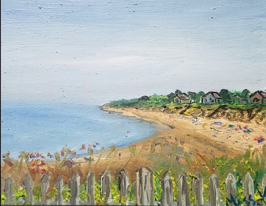 Corporation Beach, Cape Cod, Oil Paint, by Miss K