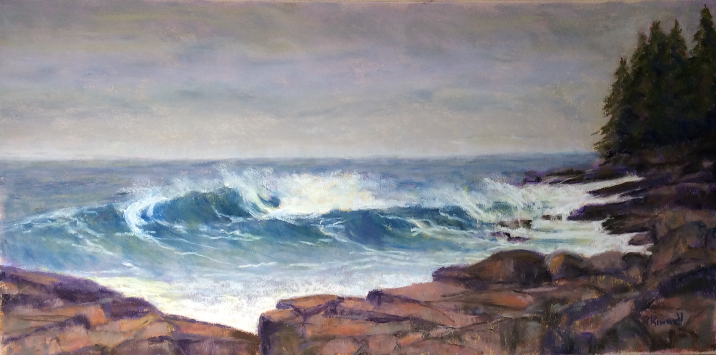 Overcast. Pastel, by Ruth Rinard