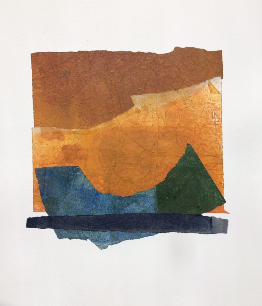 Untitled, Monotype collage by Scott McDaniel