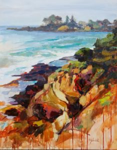 Oregon Coast : acrylic, by Joanne Tebaldi