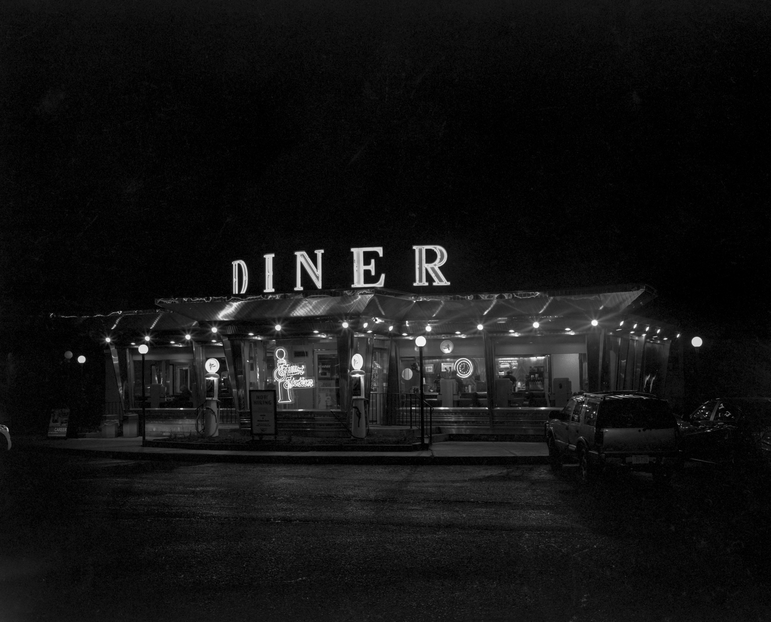 Whately Diner, Archival Silver Gelatin Print by Ethan Brossard