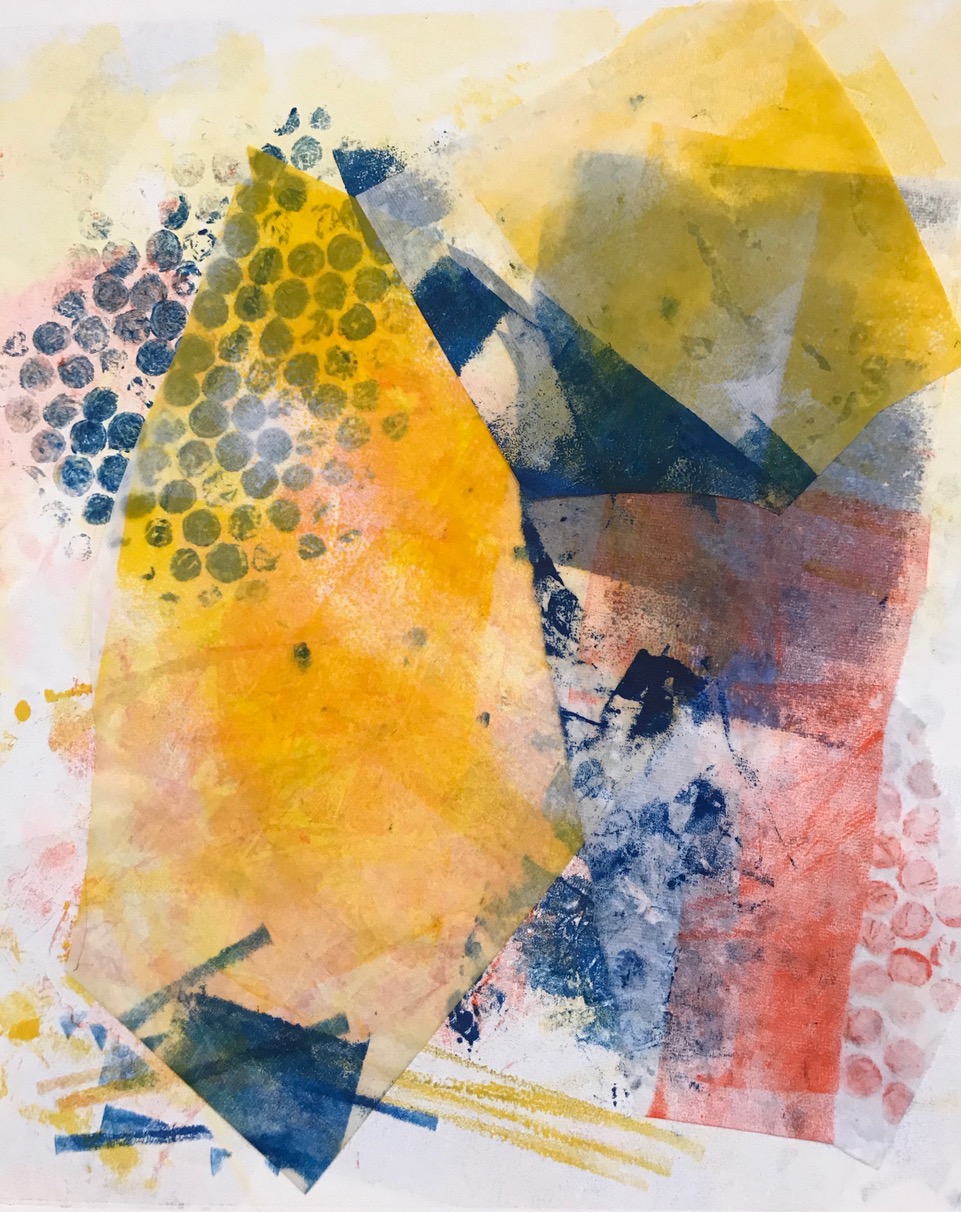 Variations 2, Monoprint Collage by Cindy Chandler-Guy