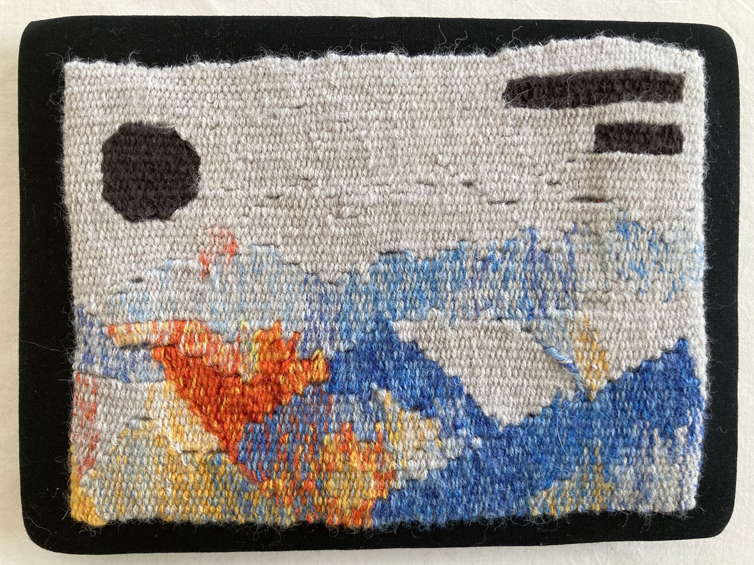 Hidden Geometries, wool tapestry by Mary M. Jones
