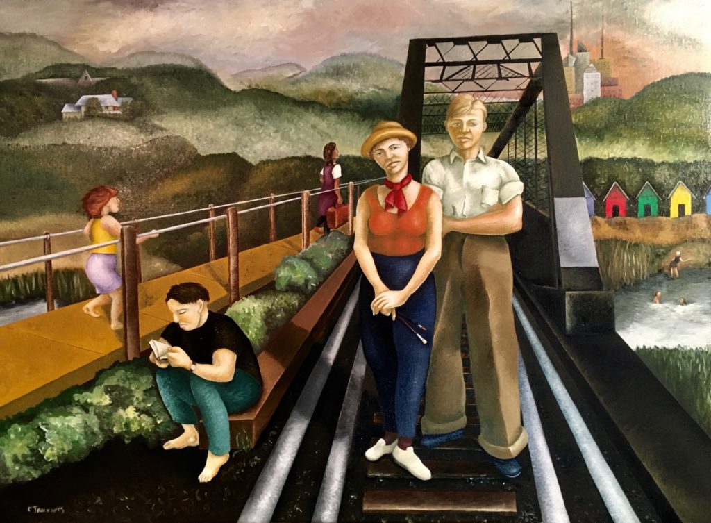 The Bridge to Everywhere. Oil on canvas by Caroline Jennings