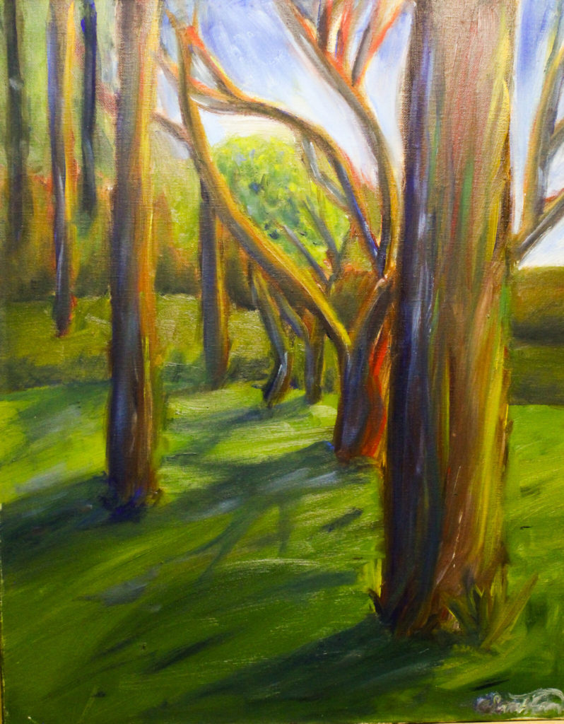 Forest in Color - Acrylic on canvas by Sarah Adams