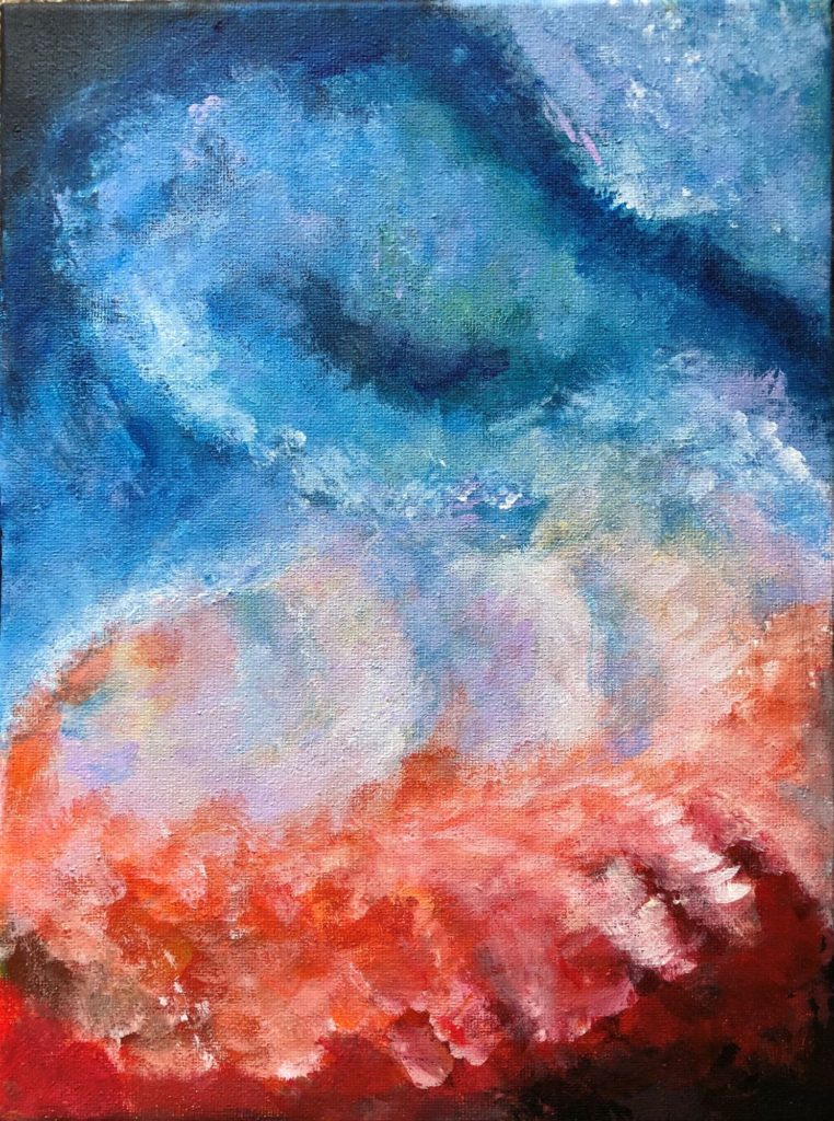 From the Light to the Dark - Acrylic on canvas by Sarah Adams