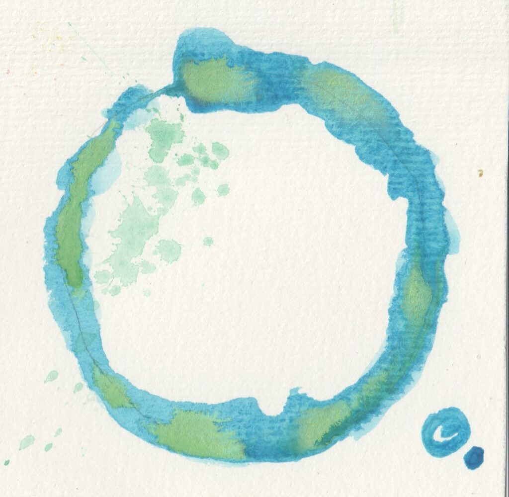 Circle #41, watercolor on paper by Ellen Mary Hayes